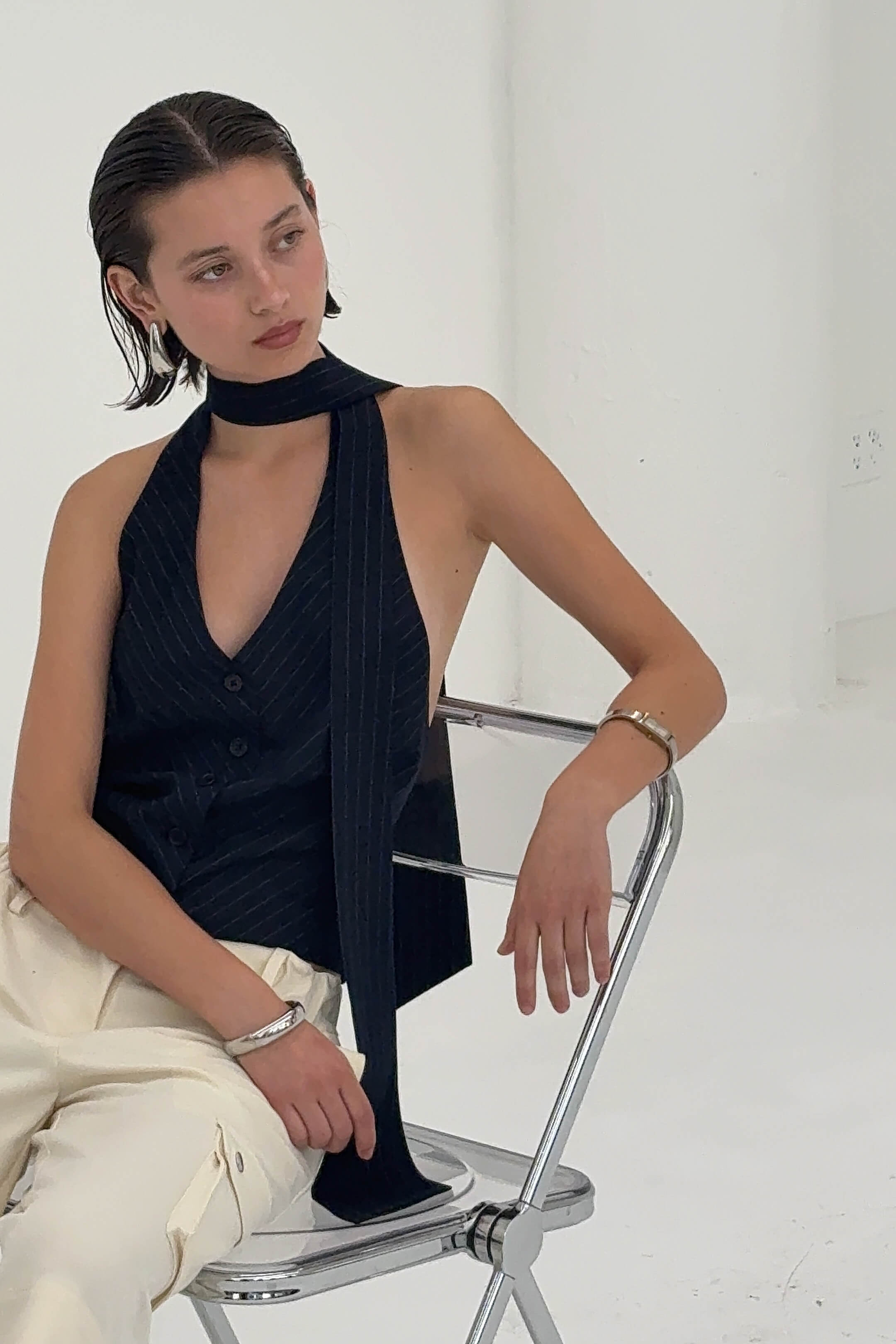 Chad Tie-Neck Halter Top