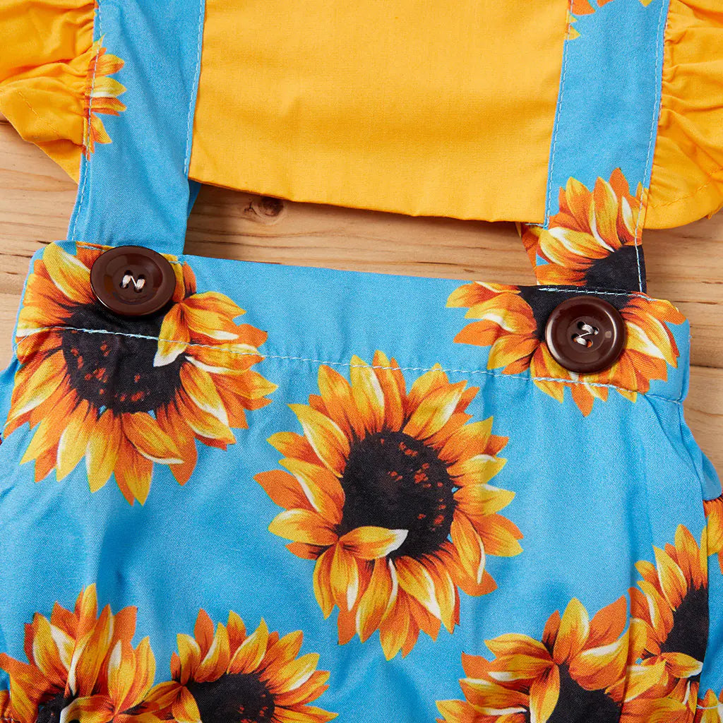 New Girls' Jumpsuit with Suspenders