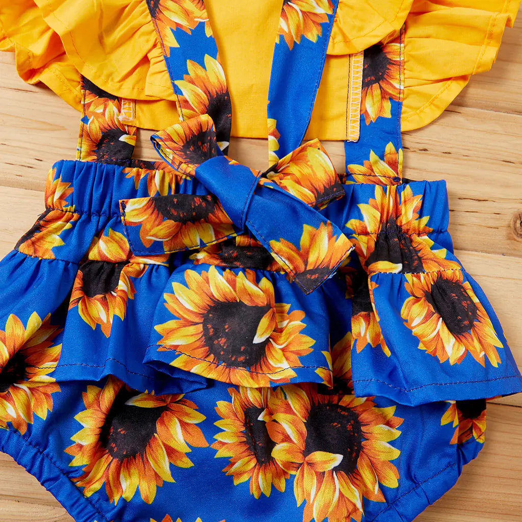 New Girls' Jumpsuit with Suspenders